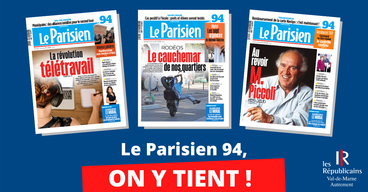 NON à la suppression des pages départementales du Parisien !